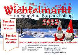 Banner Wichtelmarkt im Feng Shui Kurpark