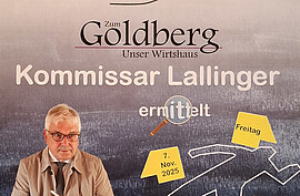 Banner Krimidinner - Kommissar Lallinger ermittelt