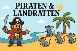 Banner Piraten + Landratten, Umweltbildung für Kinder und Jugendliche (Ferienprogramm, Nachmittag)