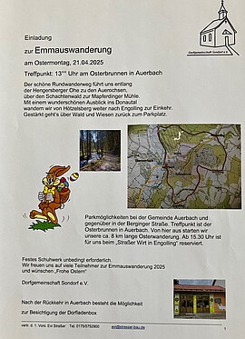 Banner Emmauswanderung